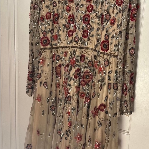 Mac Duggal Floral Embroidered Long Sleeve Dress - Picture 5 of 5